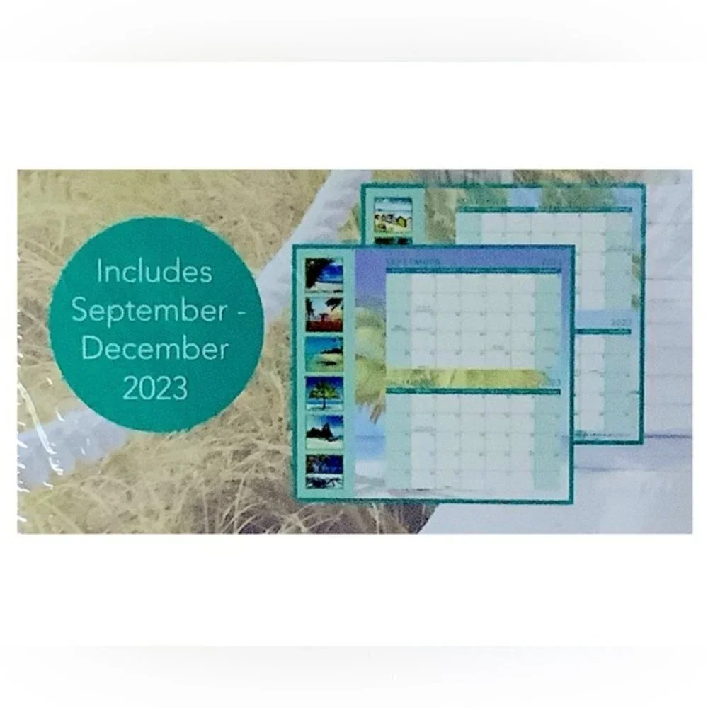 Calendar 2024 Tropical Beaches 16 Months Full Size Wall Calendar Gift 12 X 22 In